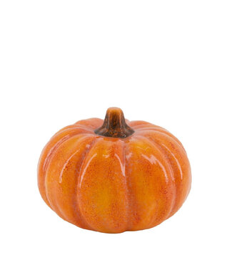 4A Décoration Citrouille | Couleur : Orange | Diamètre 18 centimètres | Hauteur 13,5 centimètres | Par 6 citrouilles