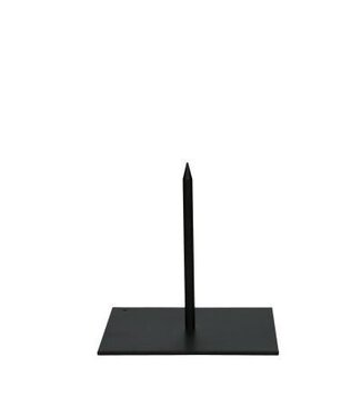 4A Floristry Iron Stand with pin | Colour: Black | Length 12 centimetres | Width 12 centimetres | Height 12 centimetres | Per stand