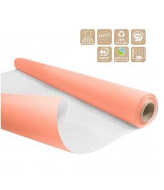 4A Tweezijdig Papier op rol | Kleur: Lichtroze | Breedte 80 centimeter | Lengte 40 meter | 60 gram/m2 | Per rol