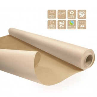 4A Eco Waterproof Paper on Roll | Colour: Beige | Width 80 centimetres | Length 25 metres | Per roll