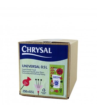 4A Verzorging Chrysal Universeel | 1 zakje voor 0.5 liter | Per 250 zakjes