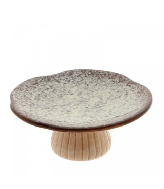 4A Plateau Décoratif “Dolo” | Couleur : Brun Foncé | Diamètre 17 centimètres | Hauteur 7 centimètres | Par 2 plateaux