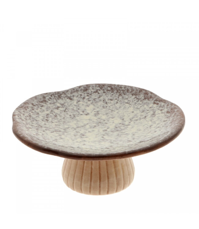 Plat décoratif “Dolo” | Couleur : Brun foncé | Diamètre 17 centimètres | Hauteur 7 centimètres | Par 2 plats