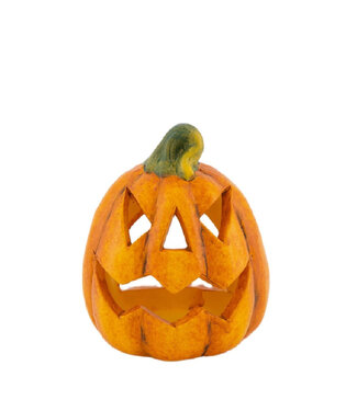 4A Tealight Pumpkin | Colour: Orange | Length 10 centimetres | Width 9 centimetres | Height 12 centimetres | Per 24 tealights