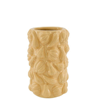 4A Vase Citrouille en Céramique | Couleur : Saumon | Diamètre 14,5 centimètres | Hauteur 23 centimètres | Par 6 vases