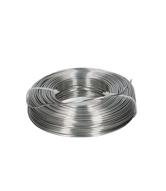 4A Aluminiumdraht | Farbe: Silberfarben | Durchmesser 2 Millimeter | Länge 60 Meter | Gewicht 500 Gramm | Pro Rolle