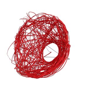 4A Porte-bouquet “Woody” | Couleur : Rouge | Diamètre 25 centimètres | Par 10 porte-bouquets