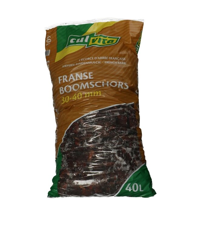 Entretien du sol Écorce d'arbre | Couleur : Marron | Longueur 30 - 40 millimètres | Par 40 litres