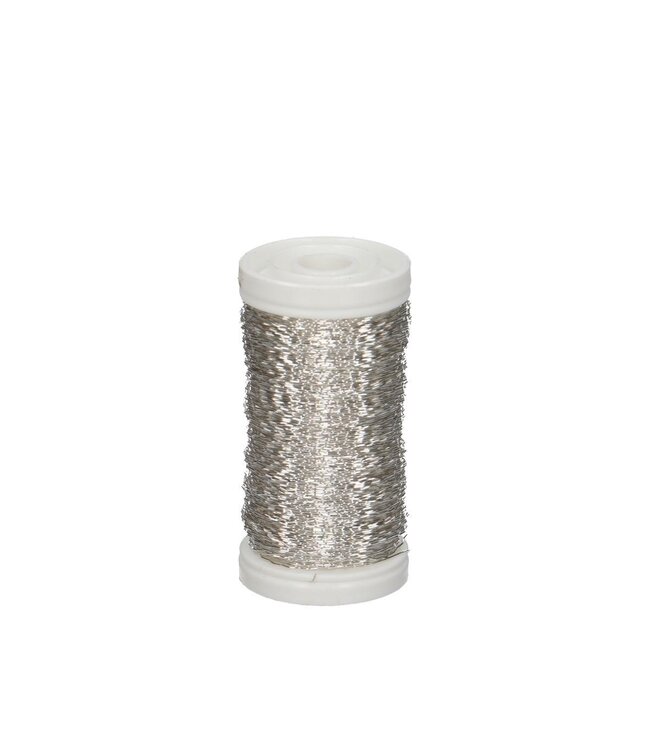 Bouillon wire | Colour: Silver-coloured | Diameter 0.3 millimetres | Per 100 grams