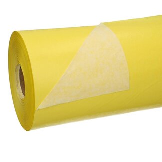 4A Papier auf Rolle | Farbe: Gelb | Breite 50 Zentimeter | 40 Gramm/m2 | Gewicht 7,5 Kilo | Pro Rolle