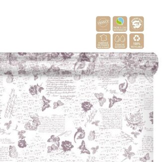 4A Folie op rol “Romance” | Kleur: Lila | Breedte 80 centimeter | Lengte 100 meter | Per rol