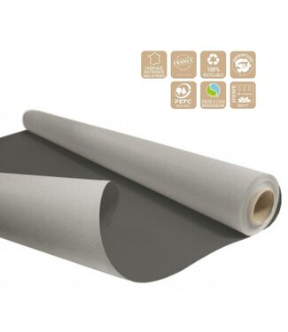 4A Tweezijdig Papier op rol “Duo” | Kleur: Grijs | Breedte 80 centimeter | Lengte 40 meter | 60 gram/m2 | Per rol