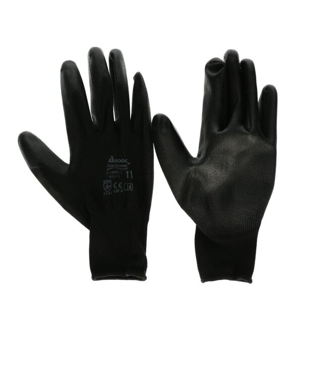 Blumengärtnerei Handschuh PU | Farbe: Schwarz | Größe S 6-7 | Pro 12 Handschuhe