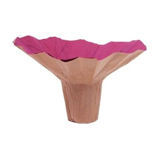 4A Kraftpapier Blumenhalter „Roset“ | Farbe: Fuchsia | Durchmesser 23 Zentimeter | Pro 10 Blumenhalter