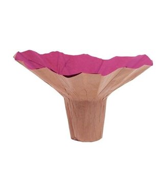 4A Kraftpapier Blumenhalter „Roset“ | Farbe: Fuchsia | Durchmesser 23 Zentimeter | Pro 10 Blumenhalter