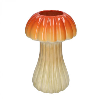 4A Paddenstoel Vaas | Kleur: Oranje | Diameter 8 - 18 centimeter | Hoogte 28.5 centimeter | Per vaas