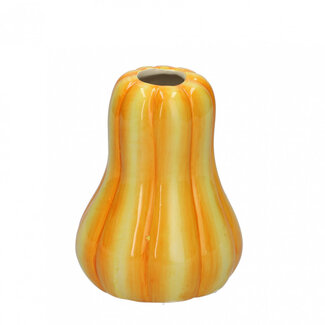 4A Ceramic Pumpkin Vase | Colour: Orange | Diameter 11 centimetres | Height 14 centimetres | Per 12 vases