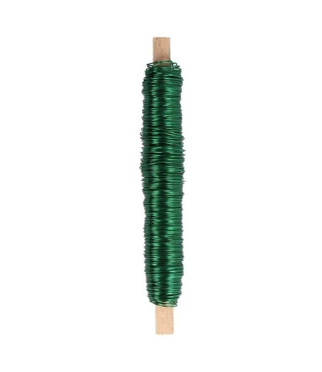 Metallic Wire | Colour: Green | Diameter 0.5 millimetres | Per 100 grams