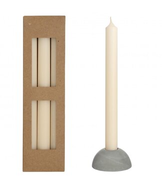 4A Kerze „Bliss“ | Farbe: Cremefarben | Durchmesser 2,2 Zentimeter | Länge 25 Zentimeter | Pro 3 Kerzen