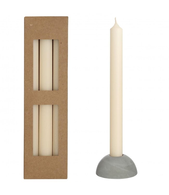 Bougie “Bliss” | Couleur : Crème | Diamètre 2,2 centimètres | Longueur 25 centimètres | Par 3 bougies