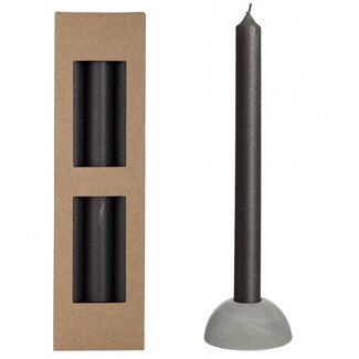 4A Bougie “Bliss” | Couleur : Noir | Diamètre 2,2 centimètres | Longueur 25 centimètres | Par 3 bougies