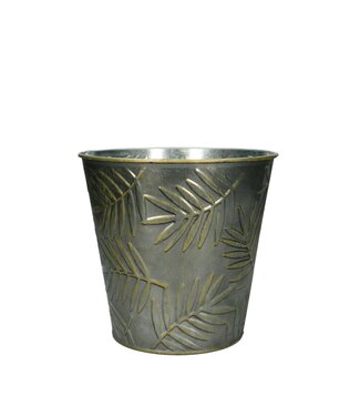 4A Zink Blumentopf Pflanzentopf | Farbe: Goldfarben | Durchmesser 16 Zentimeter | Höhe 15 Zentimeter | Pro 10 Blumentöpfe