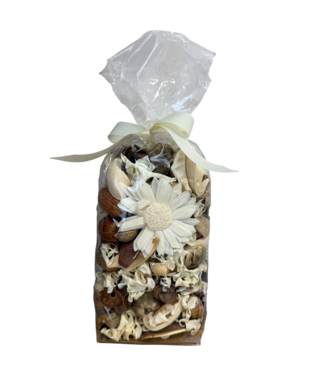 Casa Alegria Rustikale Vanille Trockenblumen Potpourri | Höhe 20 Zentimeter | Gewicht 200 Gramm