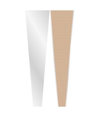 4A Covers for Single Rose | Colour: Light Brown | 70% PCR recycled plastic | Height 60 centimetres | Length 14 centimetres | Width 5 centimetres | Per 50 covers
