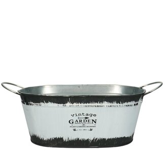 4A Zinken Bak “Vince” | Kleur: Zwart Wit | Lengte 24 centimeter | Breedte 14 centimeter | Hoogte 10.5 centimeter | Per 10 bakken