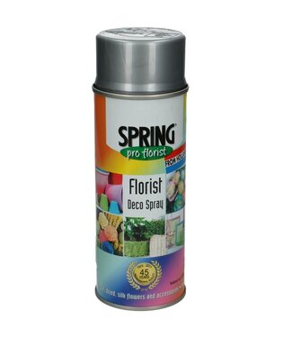 4A Decospray Farbspray „Brite Silver“ | Farbe: Silberfarben | Inhalt 400 Milliliter | Pro Spraydose