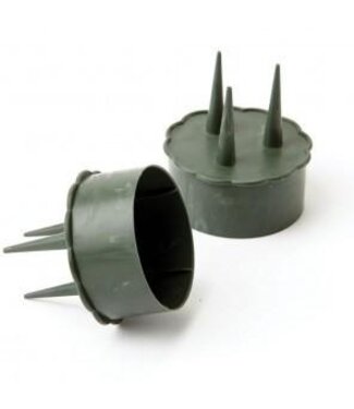 4A Oasis Candle Holder | Colour: Green | Diameter 5 centimetres | Per 10 candle holders