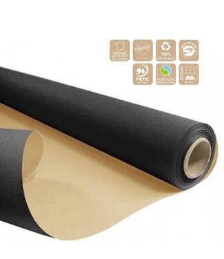 4A Tweezijdig Papier op rol | Kleur: Zwart | Breedte 80 centimeter | Lengte 50 meter | 60 gram/m2 | Per rol