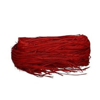 4A Raffia | Kleur: Rood | Per 250 gram