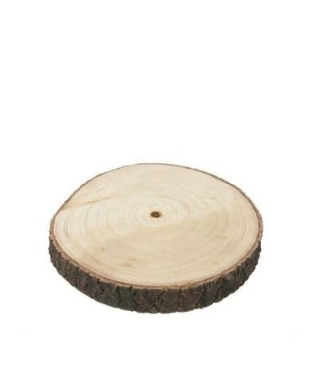 Décoration sèche Disque de bois Apollonia | Couleur : Marron | Diamètre 30 centimètres | Par disque de bois