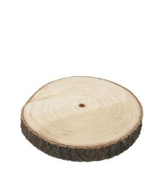 4A Dried Decoration Wood Slice Apollonia | Colour: Brown | Diameter 40 centimetres | Per wood slice