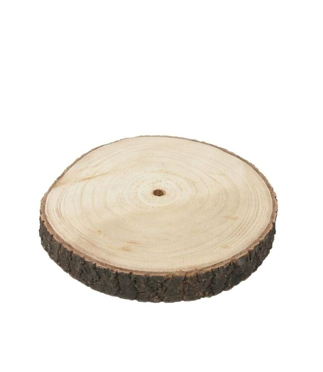 Décoration sèche Rondin de bois Apollonia | Couleur : Marron | Diamètre 27 centimètres | Par rondin de bois