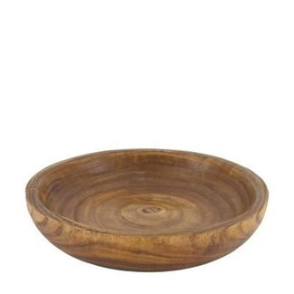 4A Holzschale "Paulownia" | Farbe: Braun | Durchmesser 35 Zentimeter | Höhe 7 Zentimeter | Pro Schale