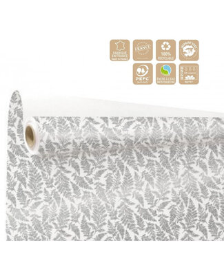 4A Paper on roll "Cyrielle" | Colour: Silver | Width 80 centimetres | Length 40 metres | Per roll