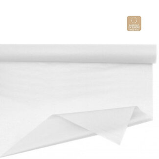 4A Seidenpapier auf Rolle | Farbe: Naturweiß | Breite 75 Zentimeter | Länge 50 Meter | 28 Gramm/m2 | Pro Rolle