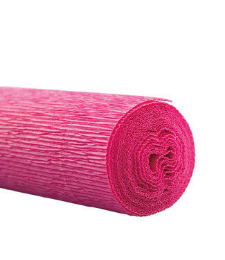 4A Crepe paper on roll | Colour: Pink | Width 50 centimetres | Length 2.5 metres | Per 5 rolls