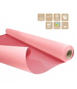 4A Zweiseitiges Papier auf Rolle „Duo“ | Farbe: Rosa | Breite 80 Zentimeter | Länge 40 Meter | Pro Rolle