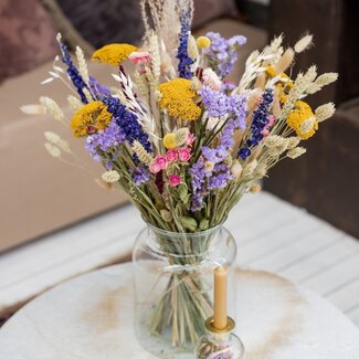MyFlowers Bouquet of dried flowers Hugo | Length ± 65 centimetres | Fresh mix of natural dried flowers