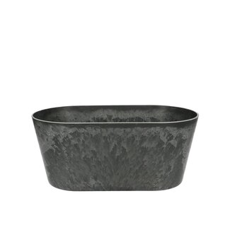 4A Bac à fleurs en mélamine plastique | Couleur : Gris | Longueur 27 centimètres | Largeur 15 centimètres | Hauteur 11 centimètres | Par 12 bacs