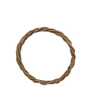 4A Twisted Twig Ring | Colour: Brown | Dried Decoration | Diameter 30 centimetres | Height 3 centimetres | Per ring