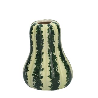 4A Vase Citrouille en Céramique | Couleur : Vert | Diamètre 11 centimètres | Hauteur 14 centimètres | Par 12 vases