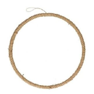 4A Ring Hanger Frame Rope | Colour: Light Brown | Diameter 40 centimetres | Per 4 rings