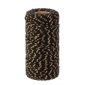 4A Katoen Draad Touw | Kleur: Goudkleurig | Diameter 2 millimeter | Lengte 100 meter | Per rol