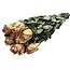 Weiß-rosa getrocknete Rosen | Länge ± 50 Zentimeter | Pro 10 Rosen