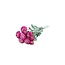 Cyclamen Pink Ranunculus | Ranunculus or Buttercup Artificial Flowers | Length ± 50 centimetres | With 3 flowers per stem