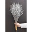 Zilverkleurige Linum - Vlas droogbloemen | Lengte ± 55 centimeter | Gewicht ± 150 gram